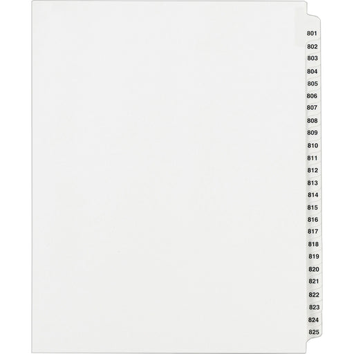 Avery® Standard Collated Legal Dividers Avery® Style, Letter Size, 801-825 Tab Set (82311)