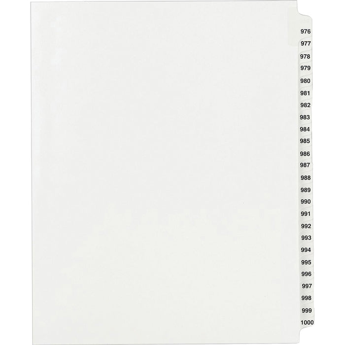 Avery® Standard Collated Legal Dividers Avery® Style, Letter Size, 976-1000 Tab Set (82318)