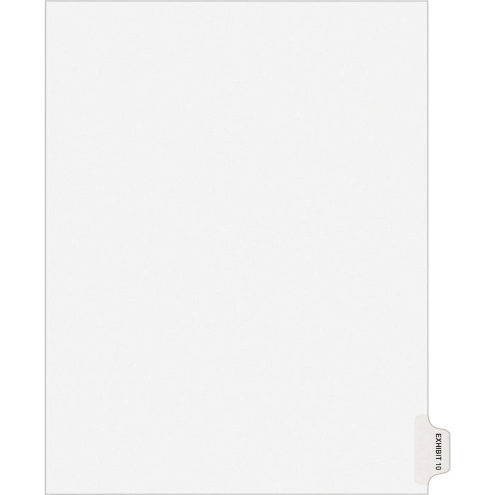 Avery® Individual Legal Dividers Avery® Style, Letter Size, Side Tab EXHIBIT 10 (82330)