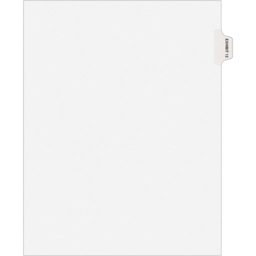 Avery® Individual Legal Dividers Avery® Style, Letter Size, Side Tab EXHIBIT 12 (82332)