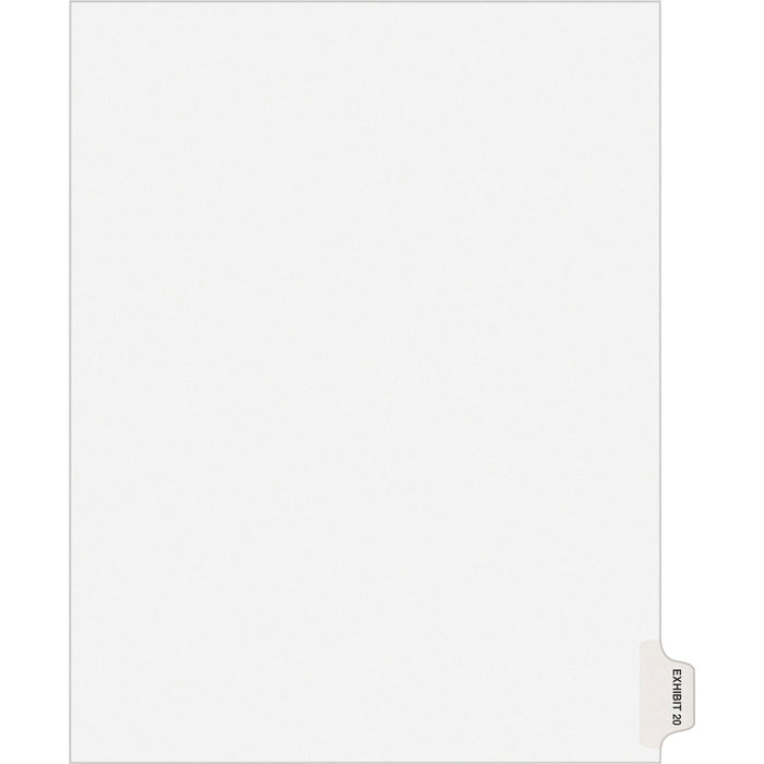 Avery® Individual Legal Dividers Avery® Style, Letter Size, Side Tab EXHIBIT 20 (82340)