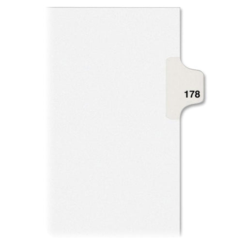Avery® Individual Legal Dividers Avery® Style, Letter Size, Side Tab #178 (82394)