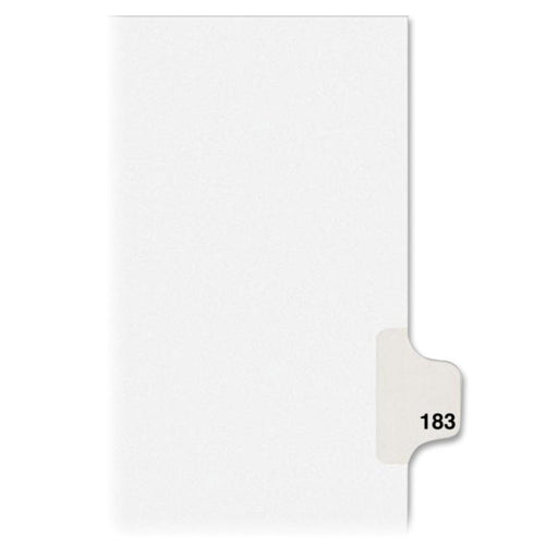 Avery® Individual Legal Dividers Avery® Style, Letter Size, Side Tab #183 (82399)