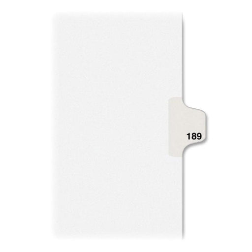 Avery® Individual Legal Dividers Avery® Style, Letter Size, Side Tab #189 (82405)