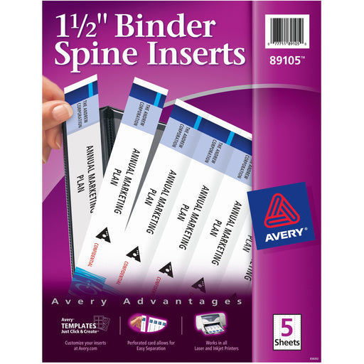 Avery® Binder Spine Inserts