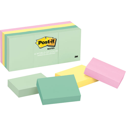 Post-it® Notes Original Notepads -Marseille Color Collection