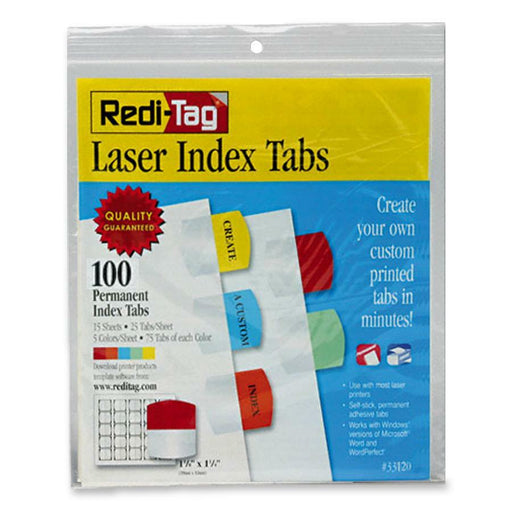 Redi-Tag Laser Printable Index Tabs
