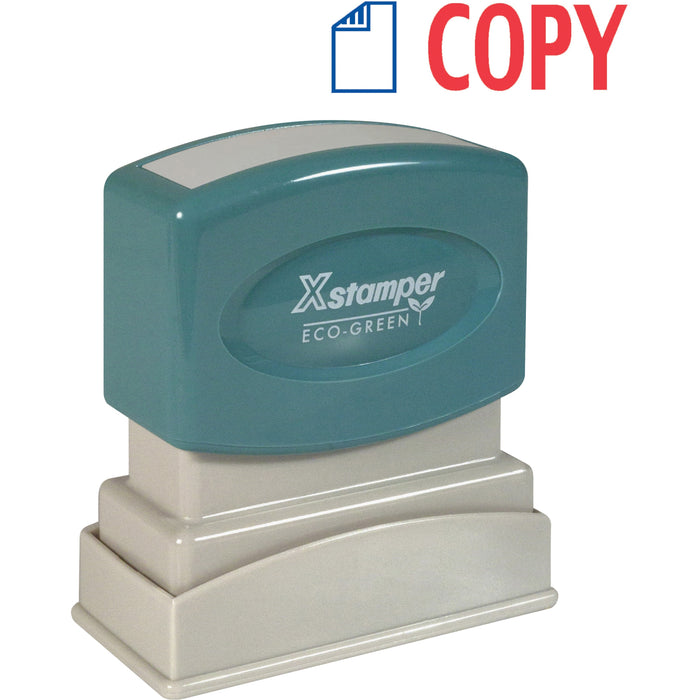 Xstamper Red/Blue COPY Title Stamp
