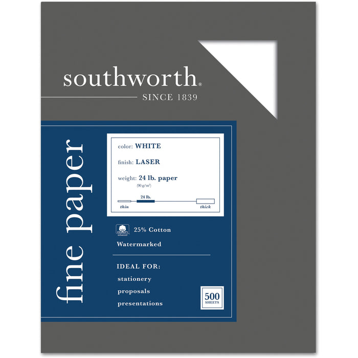 Southworth 31-724-10 Laser Laser Paper - 25% Recycled