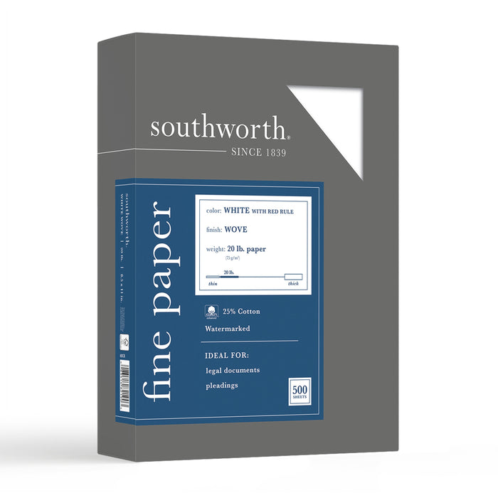 Southworth Red Ruled Business Paper
