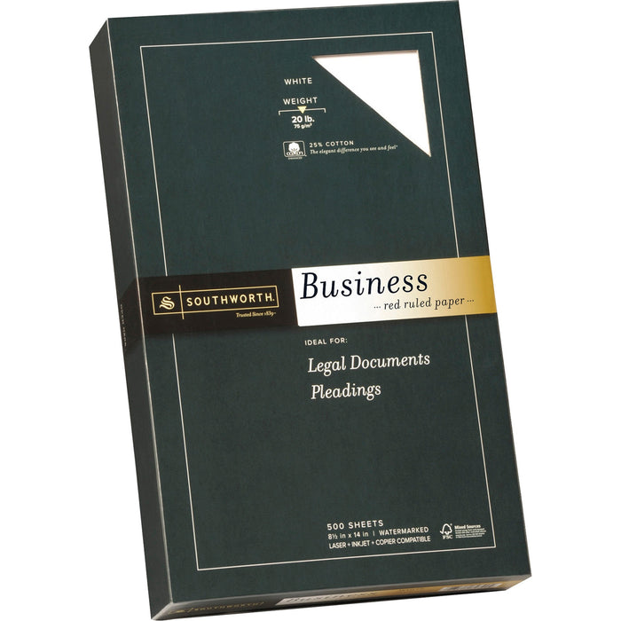Southworth Red Ruled Business Paper