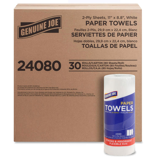 Genuine Joe 2-Ply Household Roll Paper Towels