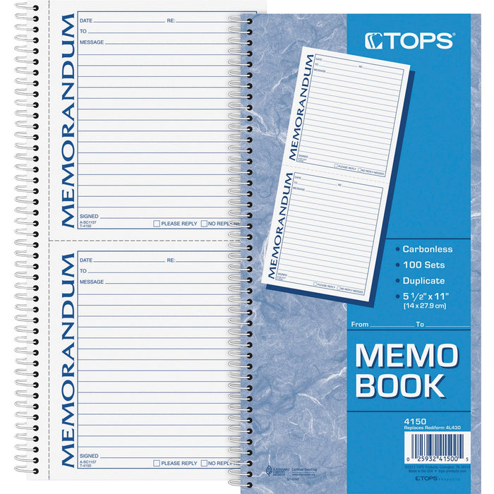 TOPS Memorandum Forms Book