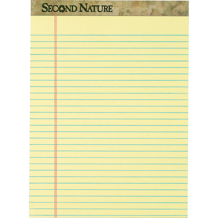 TOPS Second Nature Ruled Canary Writing Pads
